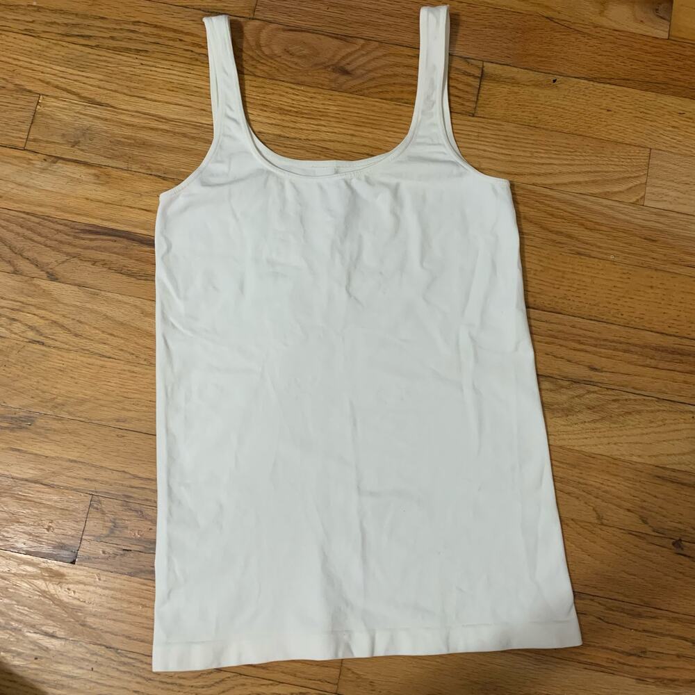 Anthropologie Eloise off white seamless tank Size Large